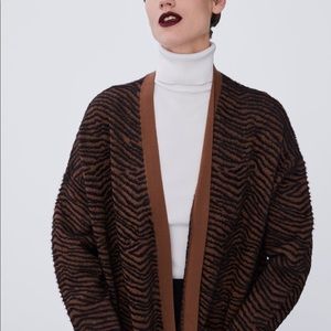 NWT Animal print coat from Zara